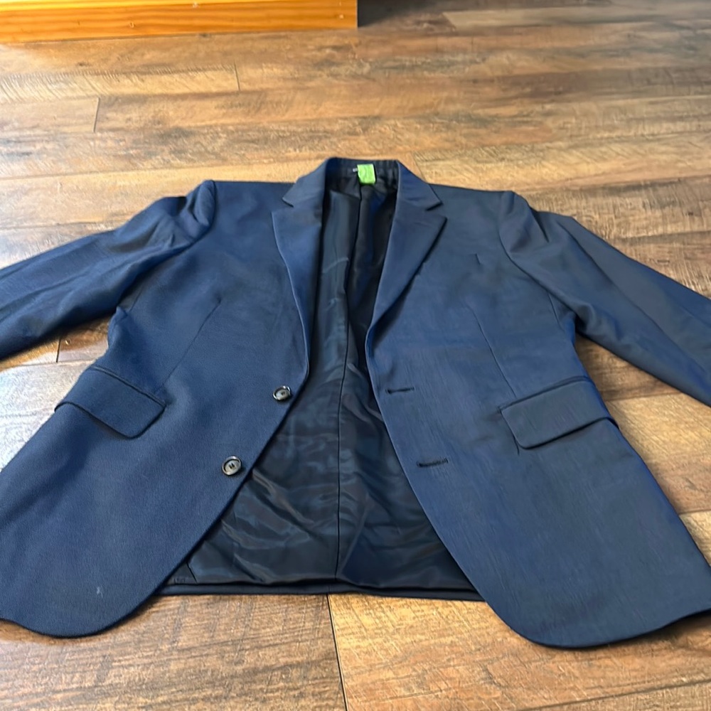 Stafford slim fit navy men’s sport coat worn once and dry cleaned size 40
